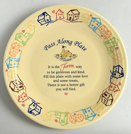 Fiesta Ivory (Intro 2008) Pass Along Cookie Plate
