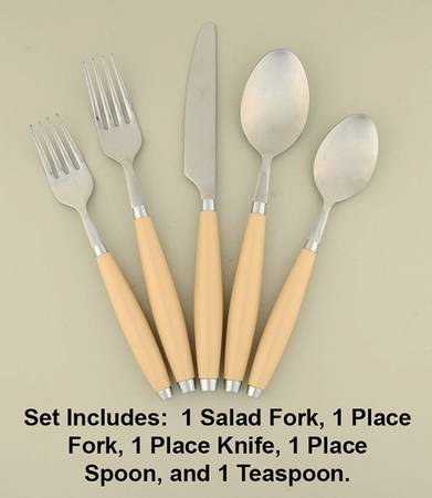 Fiesta Ivory (Intro 2008) (5 Pc) Flatware Set