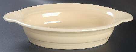 Fiesta Ivory (Intro 2008) 11" Oval Baker