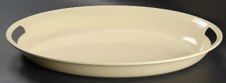 Fiesta Ivory (Intro 2008) 18" Melamine Oval Handled Tray
