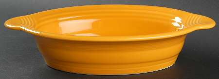 Fiesta Marigold (Intro 2008, 75th Anniversary) 11" Oval Baker