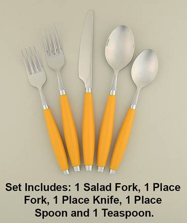 Fiesta Marigold (Intro 2008, 75th Anniversary) (5 Pc) Flatware Set