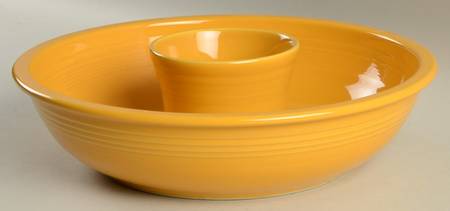 Fiesta Marigold (Intro 2008, 75th Anniversary) (2 Piece) Chip & Dip Set