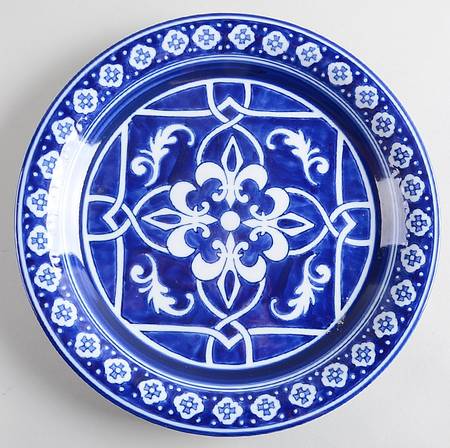 Catalina Medallion Blue Dinner Plate