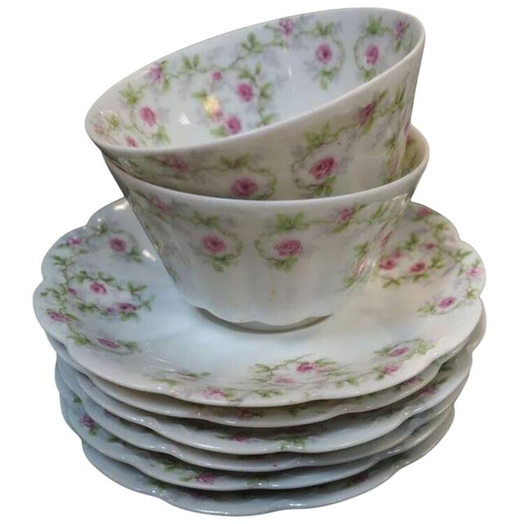 Schleiger 1049-2 Flat Cup & Saucer Set
