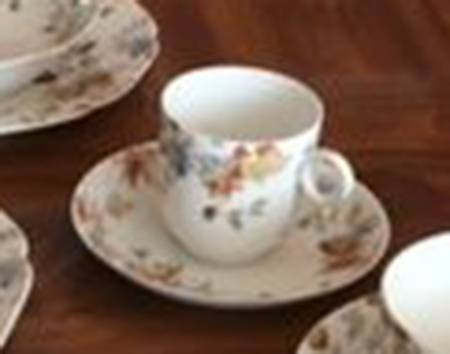 H3712 Flat Demitasse Cup & Saucer Set