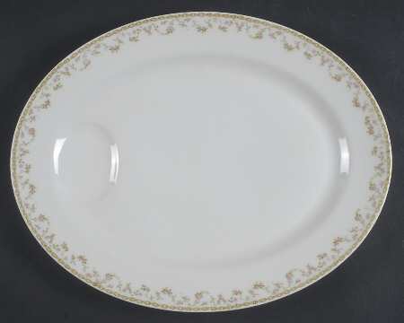 H3715 15" Oval Serving Platter with Well