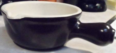 Black Open Soup Crock