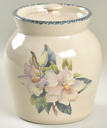 Magnolia Large Canister & Lid