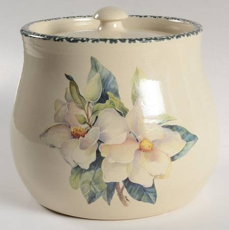 Magnolia Cookie Jar & Lid