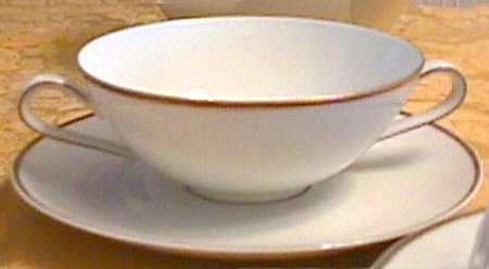 8054 Flat Cream Soup Bowl & Saucer Set