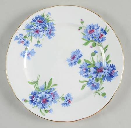 Cornflower Blue (No Embossed Rim) Salad Plate