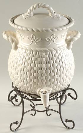Veranda Beverage Dispenser & Lid w/Metal Stand