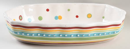 Simply Summer 14" Large Oval Salad Serving Bowl