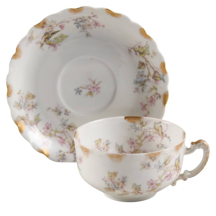 Schleiger 232-3 Flat Cup & Saucer Set