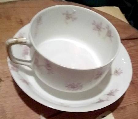 Schleiger 316-6 Flat Cup & Saucer Set