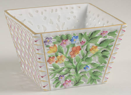 Giftware 4" Square Open Weave Basket