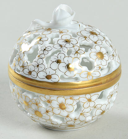 Boxes Open Work Ball-Gold - No Box