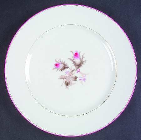 Moss Rose (Smooth, Pink Trim&amp; Gold Line) by Haviland