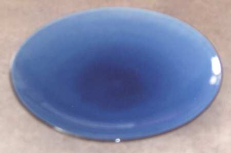 Blue Crackle Dinner Plate