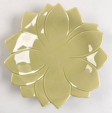 American Simplicity Floral Flower Shape Salad Plate