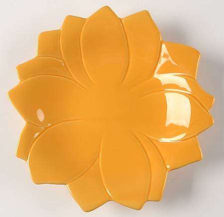 American Simplicity Floral Flower Shape Salad Plate
