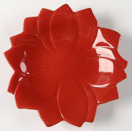 American Simplicity Floral Flower Shape Salad Plate