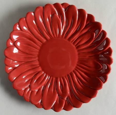 American Simplicity Floral Flower Shape Salad Plate