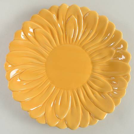 American Simplicity Floral Flower Shape Salad Plate