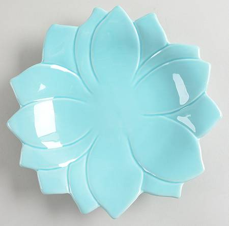 American Simplicity Floral Flower Shape Salad Plate