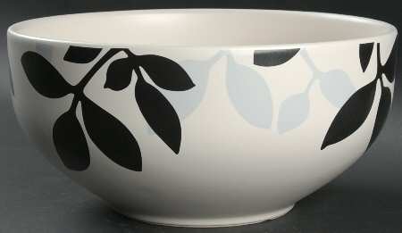 Worldview Leaf Multicolor 9" Round Serving Bowl