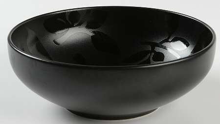 Worldview Leaf Onyx Soup/Cereal Bowl