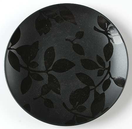 Worldview Leaf Onyx Salad/Dessert Plate
