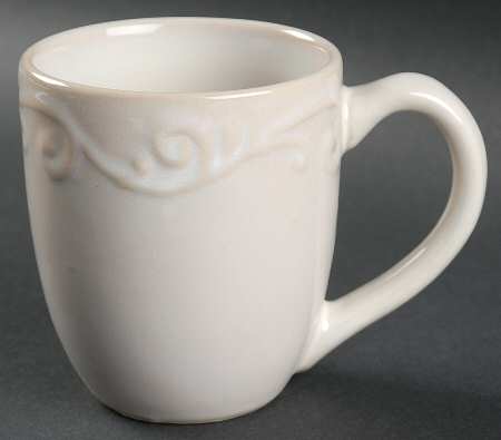 Nova Scroll White Mug