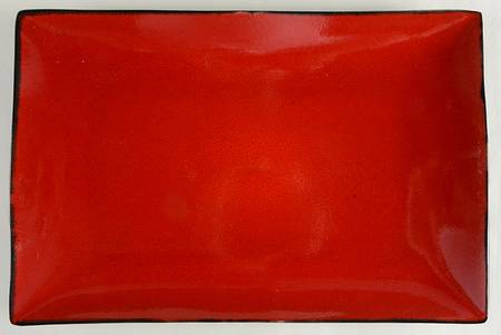 Red Solstice Square 16" Rectangular Serving Platter