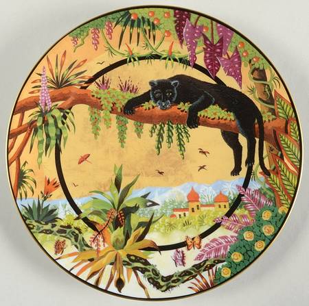 Alain Thomas Panther Noir Dessert/Pie Plate