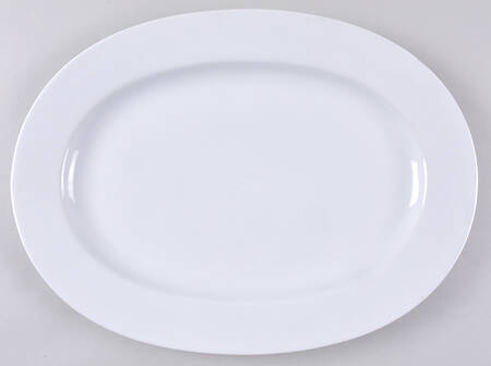 Basic White 17" Oval Serving Platter