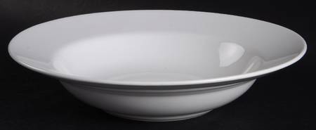 Basic White Large Rim Soup Bowl