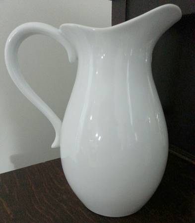 Basic White Pitcher