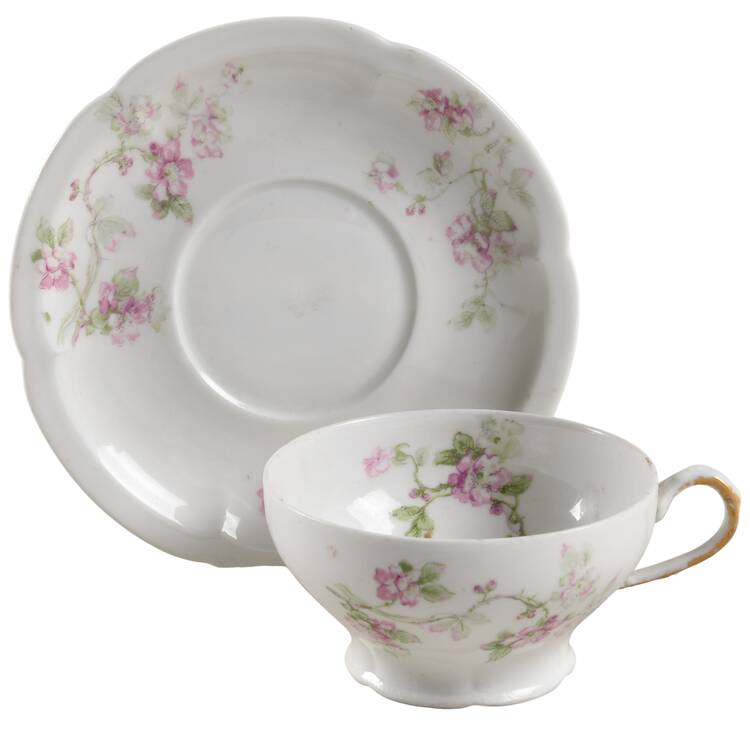 Schleiger 1231-2 Footed Cup & Saucer Set