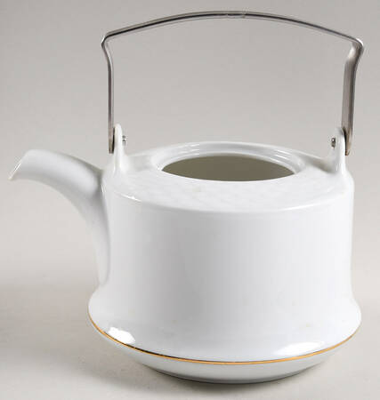 HUT1836 (Gold Verge, No Trim) Teapot No Lid
