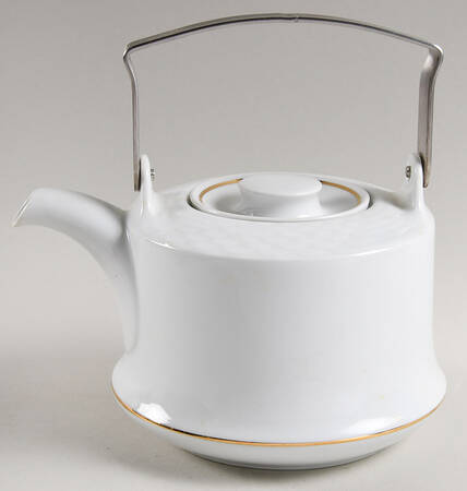 HUT1836 (Gold Verge, No Trim) Teapot & Lid