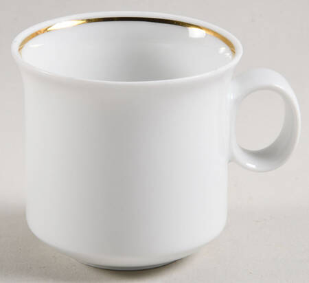 HUT1836 (Gold Verge, No Trim) Flat Demitasse Cup