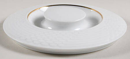 HUT1836 (Gold Verge, No Trim) Lid for Round Vegetable