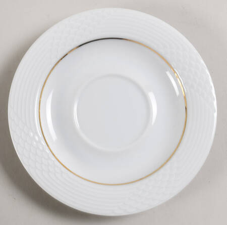 HUT1836 (Gold Verge, No Trim) Saucer for Cream Soup Bowl