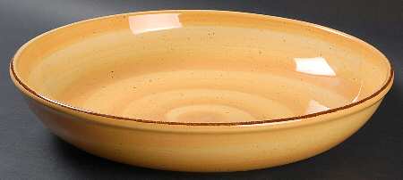 Twist Yellow 13" Pasta Serving Bowl
