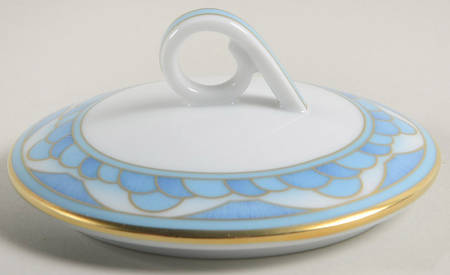 Eventails Bleu Lid for Sugar Bowl
