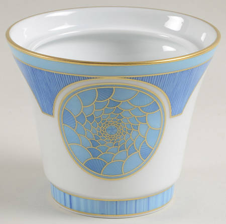 Eventails Bleu Sugar Bowl No Lid