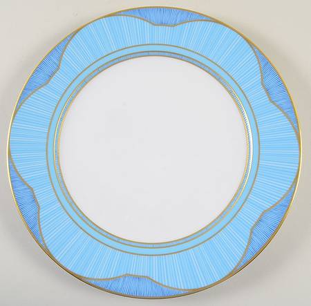 Eventails Bleu Service Plate (Charger)