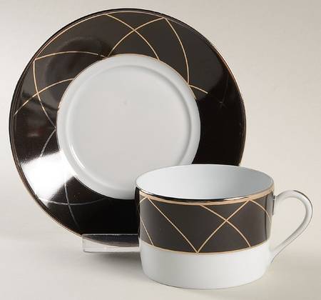 Minuit Flat Cup & Saucer Set